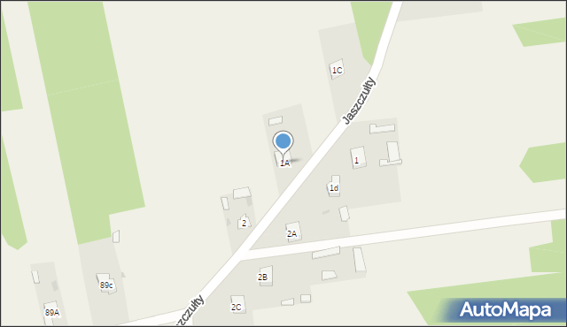 Jaszczułty, Jaszczułty, 1A, mapa Jaszczułty
