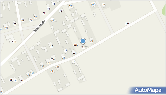 Jaszczułty, Jaszczułty, 21, mapa Jaszczułty