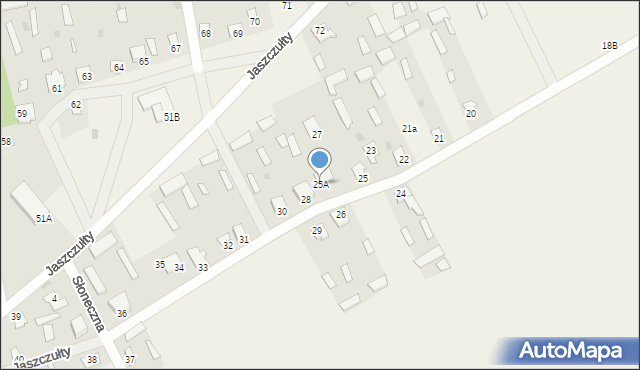 Jaszczułty, Jaszczułty, 25A, mapa Jaszczułty