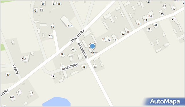 Jaszczułty, Jaszczułty, 36, mapa Jaszczułty