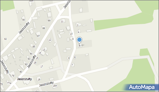Jaszczułty, Jaszczułty, 5, mapa Jaszczułty