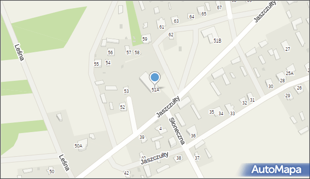 Jaszczułty, Jaszczułty, 51A, mapa Jaszczułty