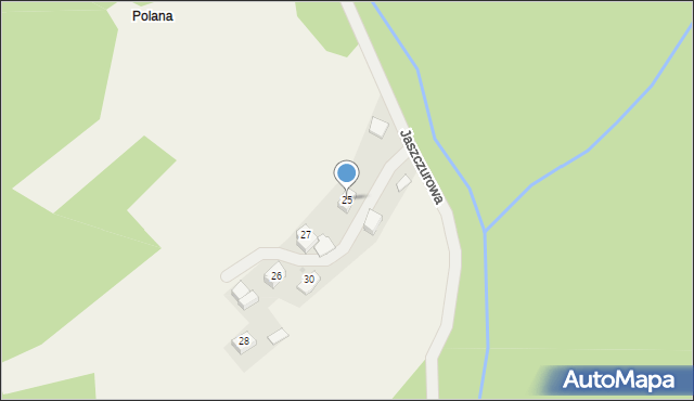 Jaszczurowa, Jaszczurowa, 25, mapa Jaszczurowa