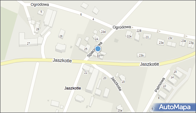 Jaszkotle, Jaszkotle, 22, mapa Jaszkotle