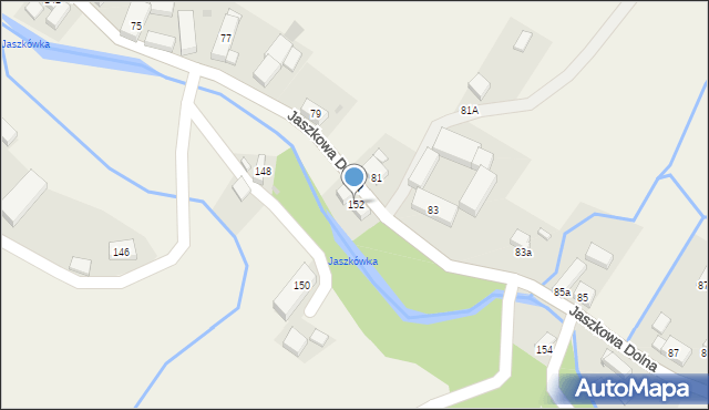 Jaszkowa Dolna, Jaszkowa Dolna, 152, mapa Jaszkowa Dolna