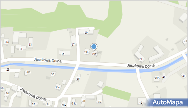 Jaszkowa Dolna, Jaszkowa Dolna, 19a, mapa Jaszkowa Dolna