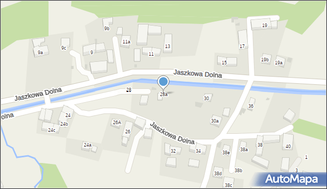 Jaszkowa Dolna, Jaszkowa Dolna, 28a, mapa Jaszkowa Dolna