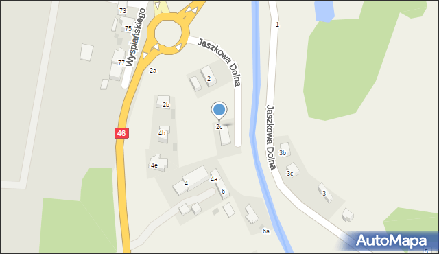 Jaszkowa Dolna, Jaszkowa Dolna, 2c, mapa Jaszkowa Dolna