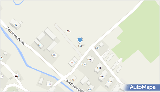 Jaszkowa Dolna, Jaszkowa Dolna, 61b, mapa Jaszkowa Dolna