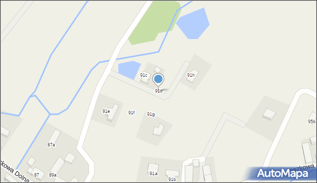 Jaszkowa Dolna, Jaszkowa Dolna, 91d, mapa Jaszkowa Dolna
