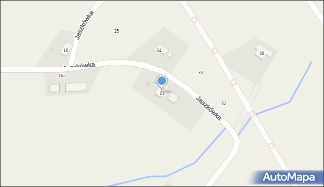 Jaszkówka, Jaszkówka, 13, mapa Jaszkówka