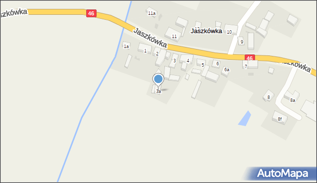 Jaszkówka, Jaszkówka, 3a, mapa Jaszkówka