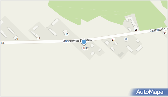 Jaszowice-Kolonia, Jaszowice-Kolonia, 18b, mapa Jaszowice-Kolonia