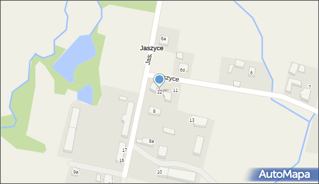 Jaszyce, Jaszyce, 12, mapa Jaszyce