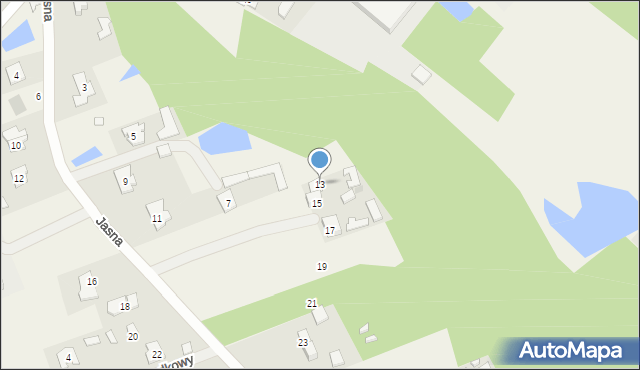 Jatne, Jasna, 13, mapa Jatne