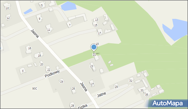 Jatne, Jasna, 21, mapa Jatne