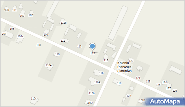 Jatutów, Jatutów, 115, mapa Jatutów