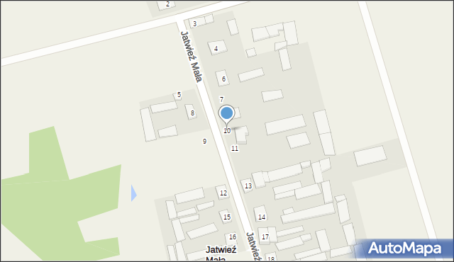Jatwieź Mała, Jatwieź Mała, 10, mapa Jatwieź Mała