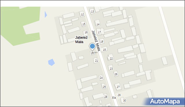 Jatwieź Mała, Jatwieź Mała, 20, mapa Jatwieź Mała
