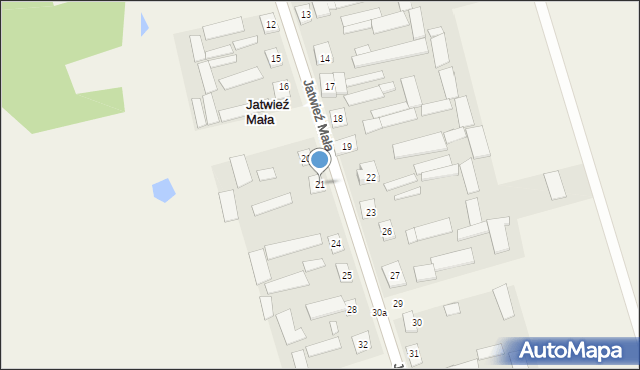 Jatwieź Mała, Jatwieź Mała, 21, mapa Jatwieź Mała