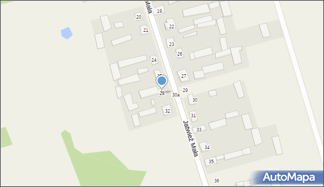 Jatwieź Mała, Jatwieź Mała, 28, mapa Jatwieź Mała