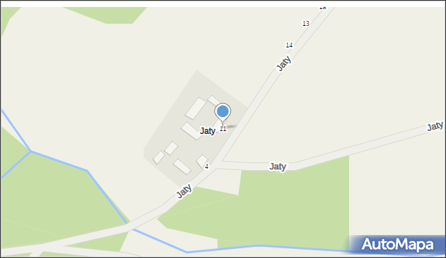 Jaty, Jaty, 11, mapa Jaty