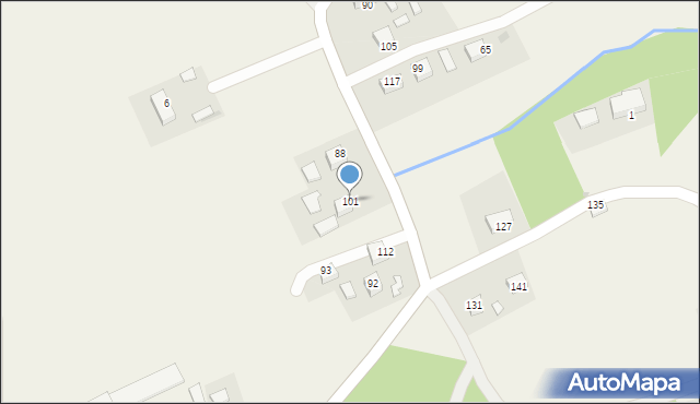 Jawczyce, Jawczyce, 101, mapa Jawczyce