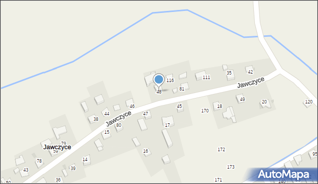 Jawczyce, Jawczyce, 48, mapa Jawczyce