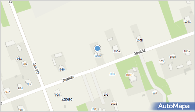 Jawidz, Jawidz, 101A, mapa Jawidz