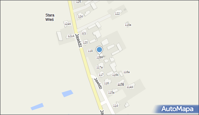 Jawidz, Jawidz, 118A, mapa Jawidz