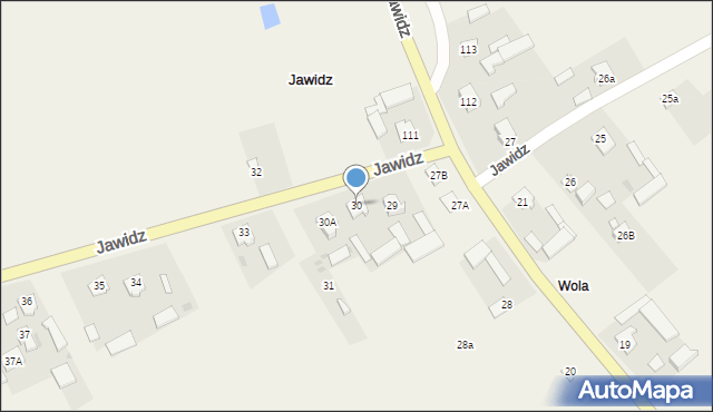 Jawidz, Jawidz, 30, mapa Jawidz