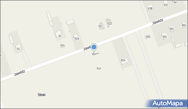 Jawidz, Jawidz, 91n, mapa Jawidz