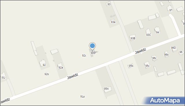 Jawidz, Jawidz, 92D, mapa Jawidz