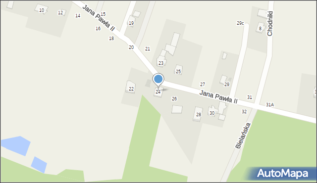 Jawiszowice, Jana Pawła II, 24, mapa Jawiszowice