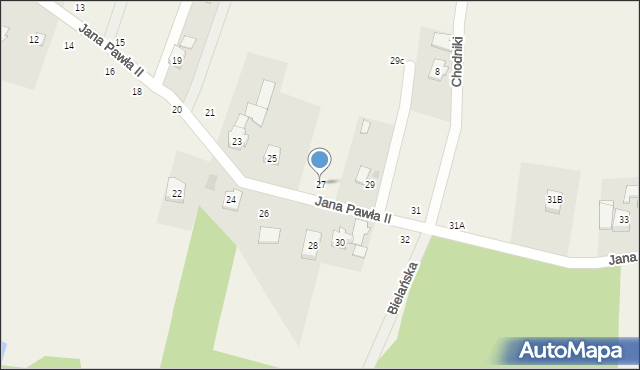 Jawiszowice, Jana Pawła II, 27, mapa Jawiszowice