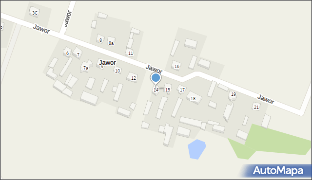 Jawor, Jawor, 14, mapa Jawor