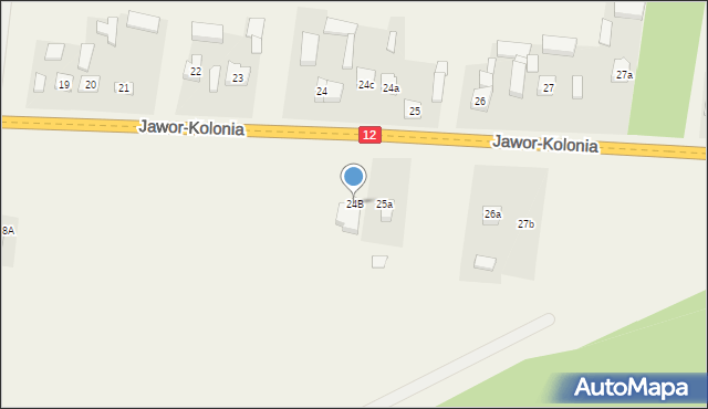 Jawor-Kolonia, Jawor-Kolonia, 24B, mapa Jawor-Kolonia