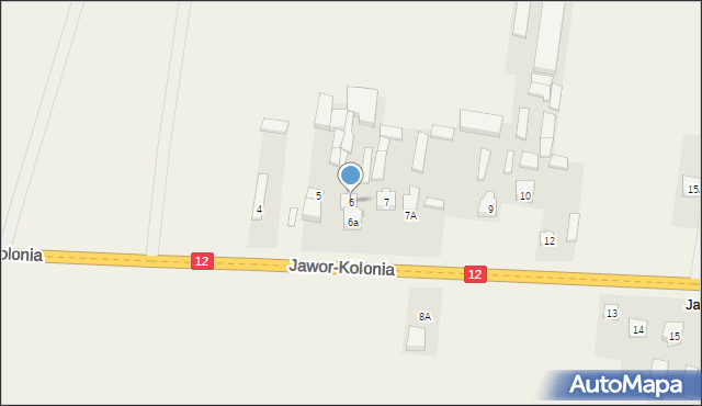 Jawor-Kolonia, Jawor-Kolonia, 6, mapa Jawor-Kolonia