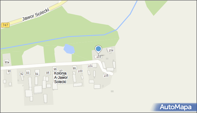 Jawor Solecki, Jawor Solecki, 103, mapa Jawor Solecki