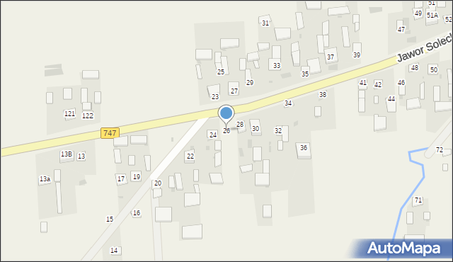 Jawor Solecki, Jawor Solecki, 26, mapa Jawor Solecki