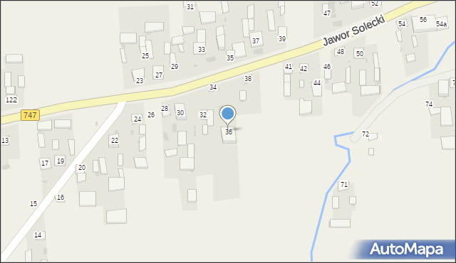 Jawor Solecki, Jawor Solecki, 36, mapa Jawor Solecki