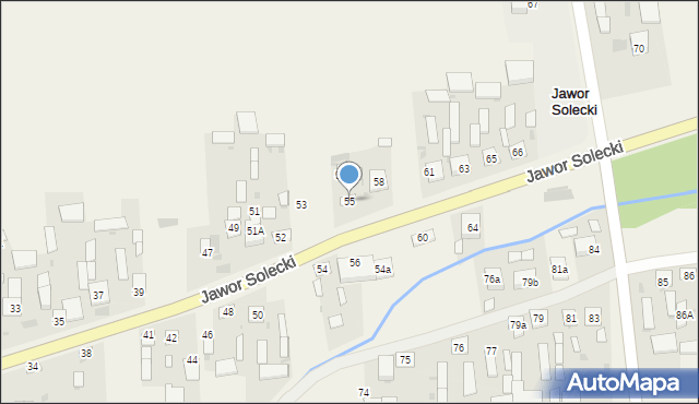 Jawor Solecki, Jawor Solecki, 55, mapa Jawor Solecki