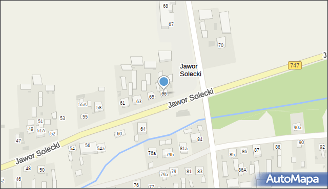 Jawor Solecki, Jawor Solecki, 66, mapa Jawor Solecki