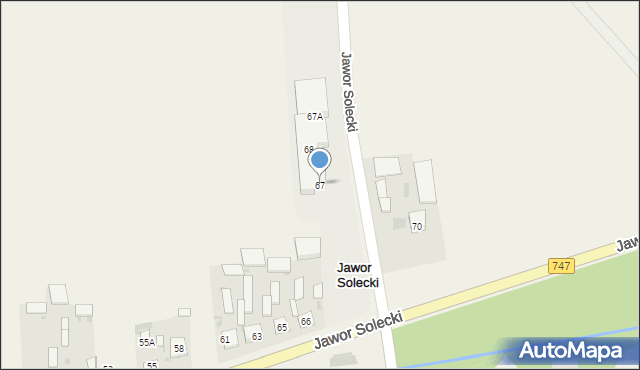 Jawor Solecki, Jawor Solecki, 67, mapa Jawor Solecki