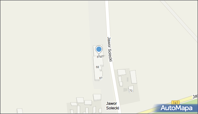 Jawor Solecki, Jawor Solecki, 67A, mapa Jawor Solecki