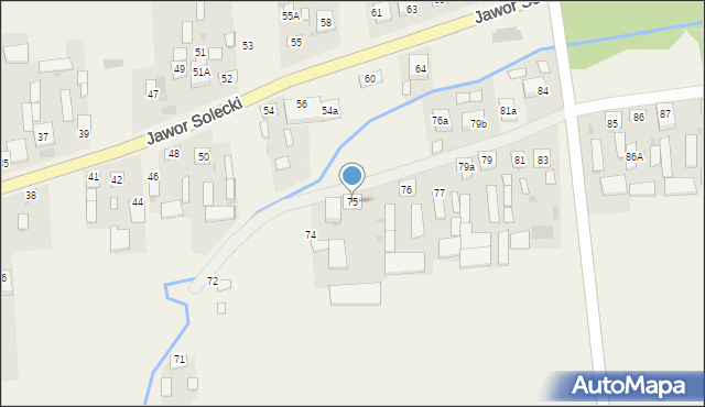 Jawor Solecki, Jawor Solecki, 75, mapa Jawor Solecki