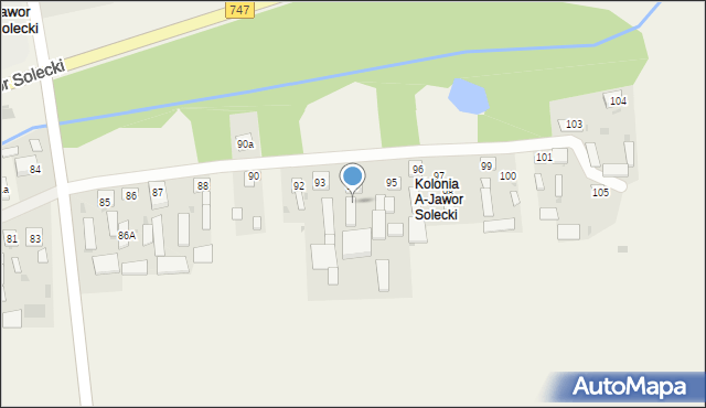 Jawor Solecki, Jawor Solecki, 94A, mapa Jawor Solecki