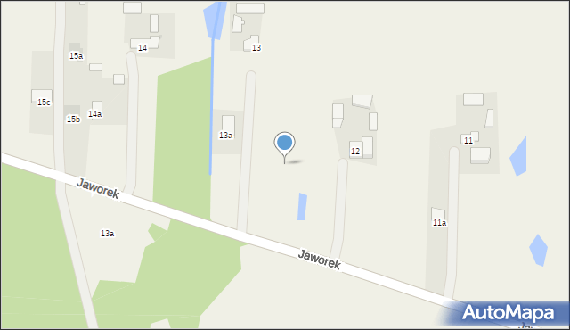 Jaworek, Jaworek, 12a, mapa Jaworek