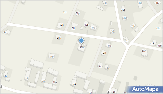 Jaworek, Jaworek, 40b, mapa Jaworek