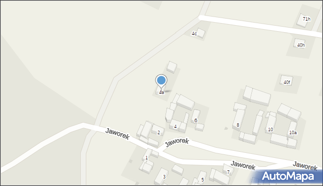 Jaworek, Jaworek, 4a, mapa Jaworek